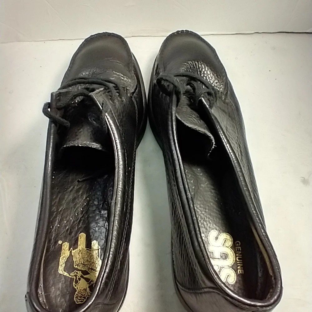 SAS Amigo Black Leather Comfort Laceup Shoes Men's sz 15N.